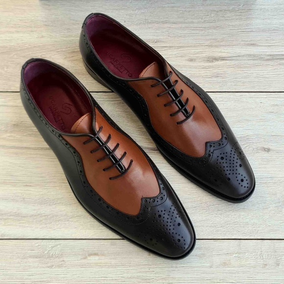 Handmade Leather Spectator Dress Shoe for Men - Picture 5 of 5